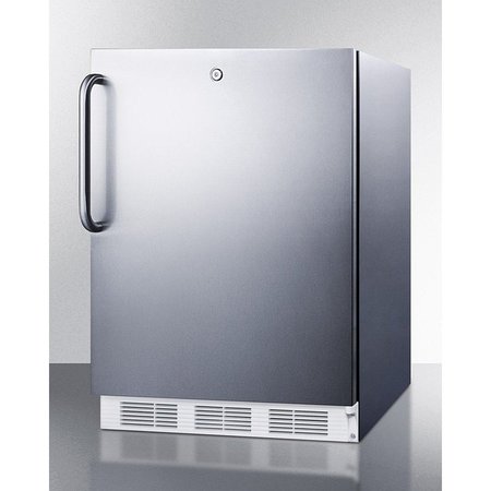SUMMIT APPLIANCE DIV. Summit -ADA Comp Built-In Undercounter Refrigerator, Complete S/S, , Front Lock FF6LW7CSSADA